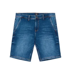 Cropp - Teksas šorts ispranog izgleda - navy