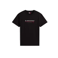 Tommy Jeans Majica vinsko rdeča/črna/bela