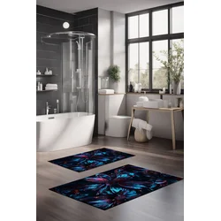 Lessentiel Maison Set prostirki za kupatilo CT-5333, 2 Komada, TamnoPlava