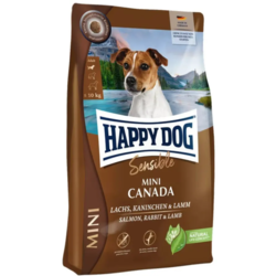 HAPPY DOG Sensible Mini Canada Salmon, Rabbit & Lamb Hrana za male pse, 800g