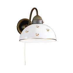 Kolarz 731.61.170 - Zidna lampa NONNA 1xE27/75W/230V sa cvetnim motivom, ružičasto zlato