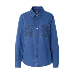 GUESS Bluza MONIQUE modra/črna