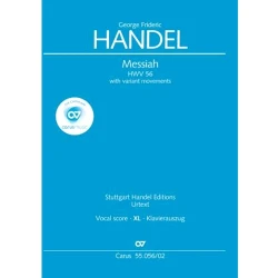 HANDEL:MESSIAH VOCAL SCORE XL EDITION
