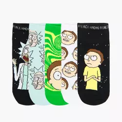 Cropp - Pakovanje od 5 para čarapa s dezenom Rick and Morty - žuto zeleno