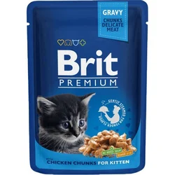 BRIT Premium-Pouch Kitten Chicken za mačiće 100 g.