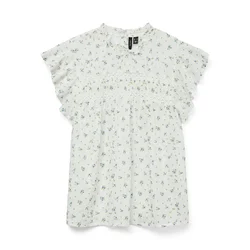 VERO MODA Bluza VMTrine oliva/roza/bela