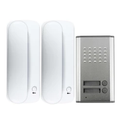502-203 AUDIO PORTAFON ZA 2 STANA, FUNKCIJA RAZGOVORA I OTKLJUČAVANJA, IP44 vanj
