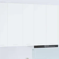 vidaXL Viseča omarica Riga Bela 30 x 31 x 100 cm Konstruiran les