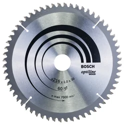Bosch List kružne testere Optiline Wood 2608640433, 216 x 30 x 2,0 mm, 59