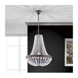 Orion HL 6-1497/3 - Kristalni luster na lancu ARILA 3xE27/60W/230V braon/patina