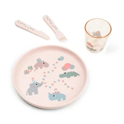 Done By Deer foodie celebration set za jelo, roze