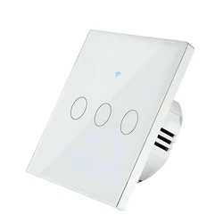 SmartHome Pametni prekidač za svetlo, WiFi, 3 tastera, Beli