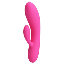 PRETTY LOVE Vibrator sa dodatkom za klitoris Ives, 30 funkcija, Roze
