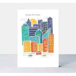 Rachel Ellen Čestitka Birthday City Scene