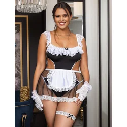 Seksi kostim sobarice za krupnije dame R81194P