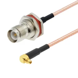 shumee Pigtail MMCX vtič RA - TNC-RP vtičnica BH RG316 50cm