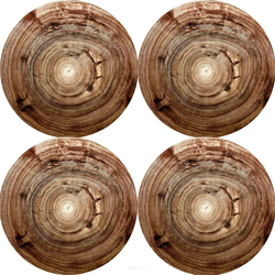 Bertoni Home Unisexs 4 Thick Round Table Pads Set Kempas