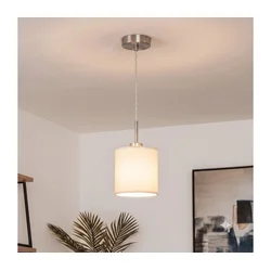 Brilagi - LED luster na sajli NUBILA 1xE27/60W/230V, prečnik 14 cm, krem