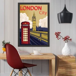 Wallity Uramljena slika London City, 35x45 cm