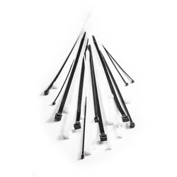 Vezica plastična crna 7.6x300mm 100 kom.