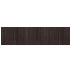 Vidaxl Preproga pravokotna temno rjava 80x300 cm bambus