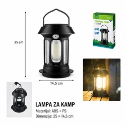 KMT Solarni fenjer za kampovanje