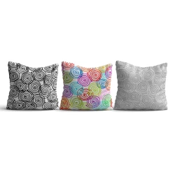Opviq Set 3 jastuka 43x43cm Šareni