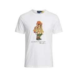 Polo Ralph Lauren Majica kamela/temno zelena/jastog/bela