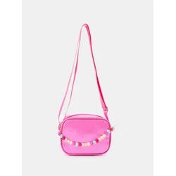 Sinsay - Crossbody torba sa šljokicama i ukrasnim lančićem - roze