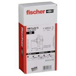 Fischer vložek za mavčne plošče HM 5x52 S