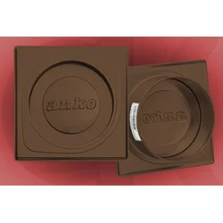 Štucna kvadratna fi 118mm braon plastificirana-hv lim ( 11231 )