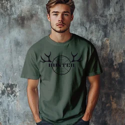 Camiseta Majica sa štampanim printom Cam 437, Muška, Maslinasta