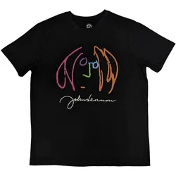John Lennon Self Portrait Full Colour Black XL Majica