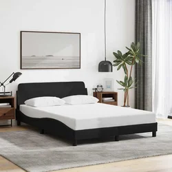 Okvir za krevet Dover Crni 135x190 cm Tkanina