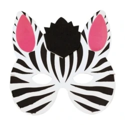 Junior animal masky maska od eva pene zebra 17.3 x 16.8cm ( 137976 )