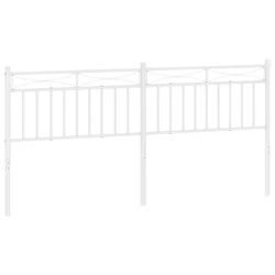 Vidaxl Kovinsko nadomestno vzglavje belo 193 cm