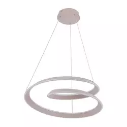 LED luster na sajli CASHMERE LED/75W/230V prečnik 60 cm bela