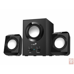 Genius SW-2.1 300, 2.1 speaker system, 10 W (Subwoofer: 5W / Satellites: 2.5 W x2), 3.5mm