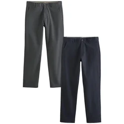 Next Chino hlače modra/siva
