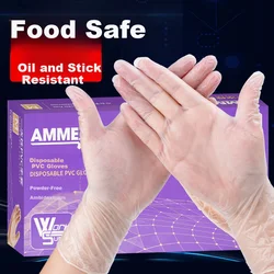 Ammex Jednokratne rukavice PVC, 100 komada, Providne