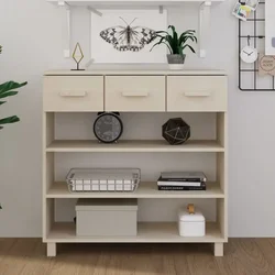 Konzolni stol HAMAR boja meda 90x35x90 cm od masivne borovine