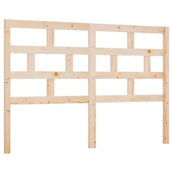 Vidaxl Posteljno vzglavje 126x4x100 cm trdna borovina
