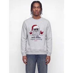 JACK & JONES Majica JJXMAS FUN rdeča / črna / pegasto bela
