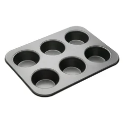 Tray for 6 muffins, steel, 35 x 26 cm - MasterClass