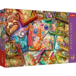 shumee 10849 Puzzle 1000 Premium Plus - Čas za čaj: Novinarska miza