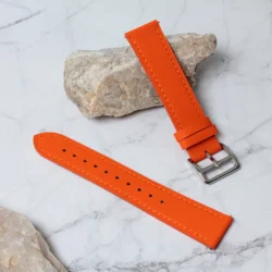 Narukvica kožna za smart watch 22mm narandžasta