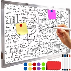 Magnetna tabla briši piši 60x40cm + markerji magneti in gobica