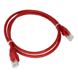 Patch kabel U/UTP kat 6 PVC 0,25 m rdeč ALANTEC