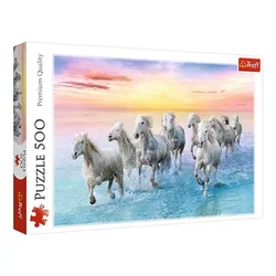 TREFL Puzzle Galloping white horses - 500 delova