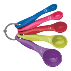 5-piece measuring spoon set, plastic - Colourworks